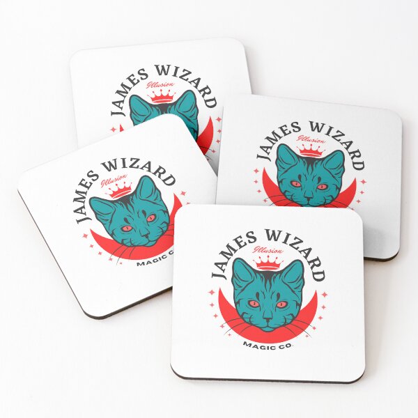 Item preview, JAMES NAME: JAMES WIZARD GREEN CAT MAGIC DESIGN.  designed and sold by AlexRelax.