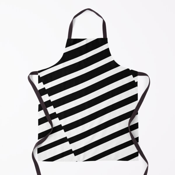 Item preview, Black and White Diagonal Offset Stripe Pattern designed and sold by All-Black-White.