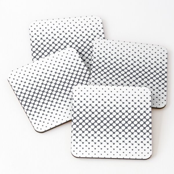 Item preview, Black and White Halftone Abstract Polka Dot Pattern designed and sold by All-Black-White.