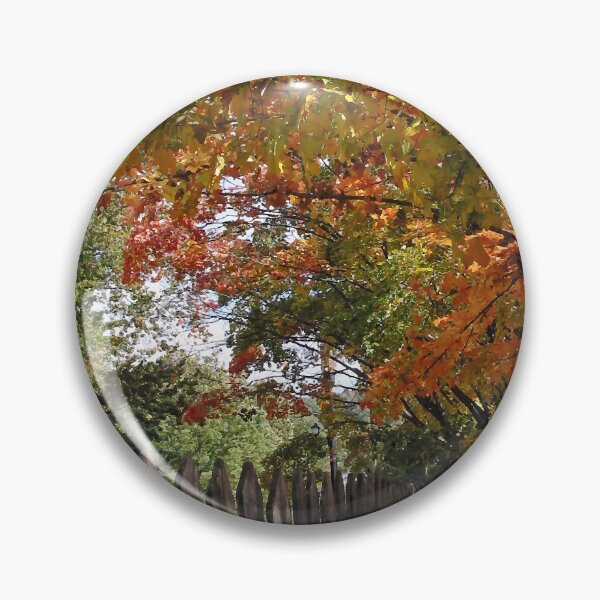 Item preview, Autumn Trees and Picket Fence designed and sold by Susan Savad.