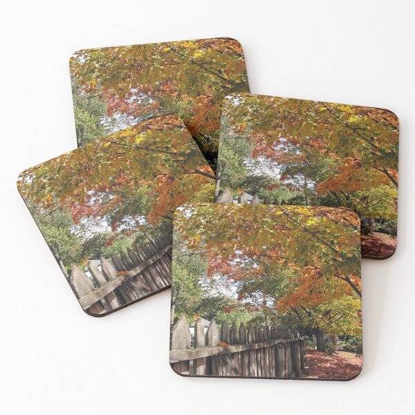 Item preview, Autumn Trees and Picket Fence designed and sold by Susan Savad.