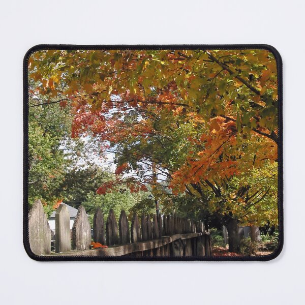 Item preview, Autumn Trees and Picket Fence designed and sold by Susan Savad.