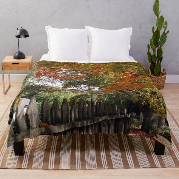 Item preview, Autumn Trees and Picket Fence designed and sold by Susan Savad.