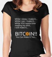 Making Bitcoin Shirt Women's Fitted Scoop T-Shirt