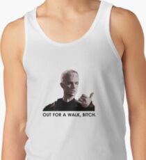 Spike, out for a walk - dark font Tank Top