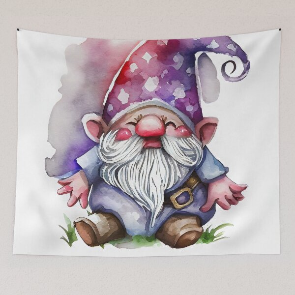 Item preview, A cute christmas gnome wearing a red christmas hat designed and sold by CGSGraphics.