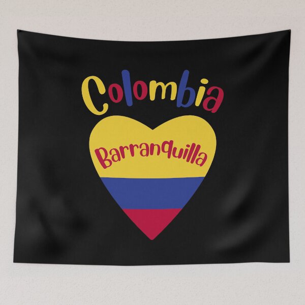 Item preview, Barranquilla  Colombia Flag In Heart designed and sold by taniastyle.