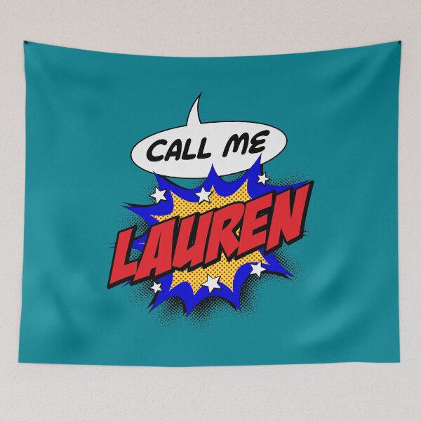 Item preview, Personalised Call Me Lauren Pop Art Comic Design designed and sold by CandOCreative.