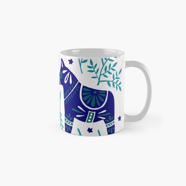 Item preview, Swedish Dala Horses – Navy & Blue Palette designed and sold by Cat Coquillette.