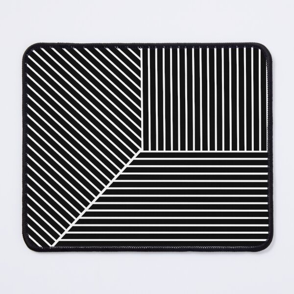 Item preview, Black and White Minimal Modern Stripe Pattern designed and sold by All-Black-White.