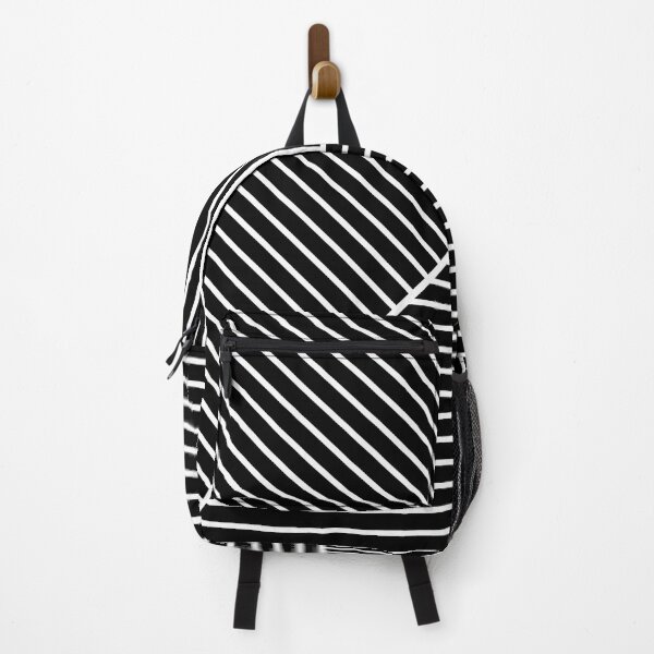 Item preview, Black and White Minimal Modern Stripe Pattern designed and sold by All-Black-White.
