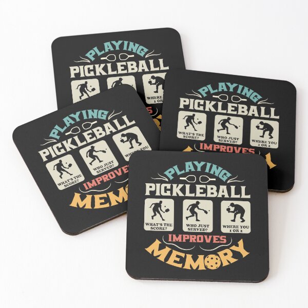 Item preview, Playing Pickleball Improves Memory Retro  designed and sold by Digital Story Time.