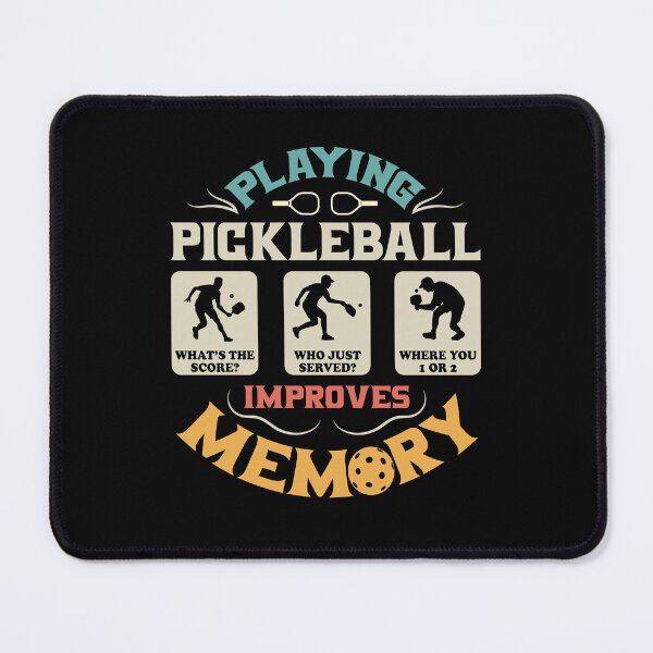 Item preview, Playing Pickleball Improves Memory Retro  designed and sold by Digital Story Time.