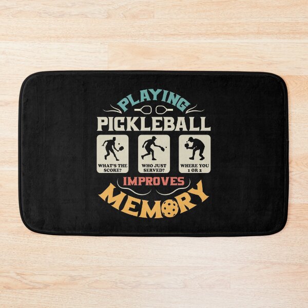 Item preview, Playing Pickleball Improves Memory Retro  designed and sold by Digital Story Time.