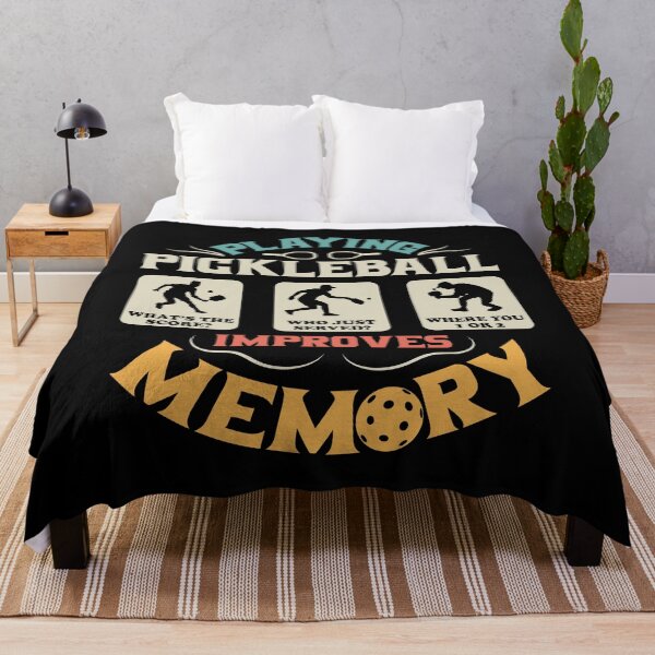 Item preview, Playing Pickleball Improves Memory Retro  designed and sold by Digital Story Time.