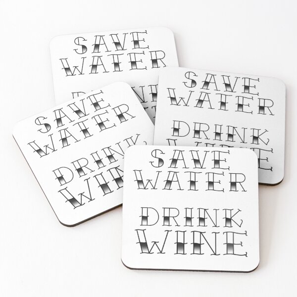 Item preview, Save Water Drink Wine designed and sold by SunkBubble.
