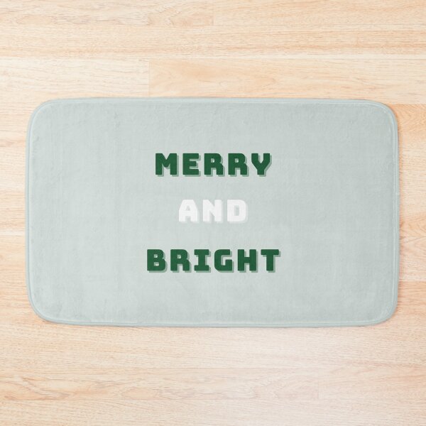 Item preview, Merry and Bright, Green Christmas Art, Holiday Modern Decor, Green designed and sold by Magic Love Art Print.