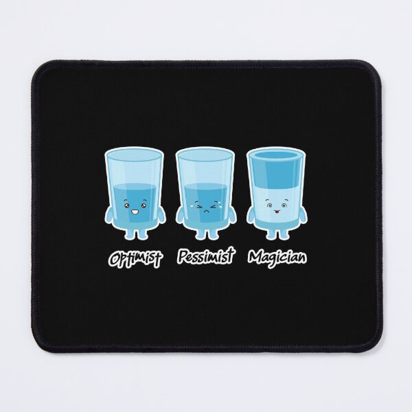 Item preview, Optimist Pessimist Magician Magic half full water designed and sold by w1ckerman.