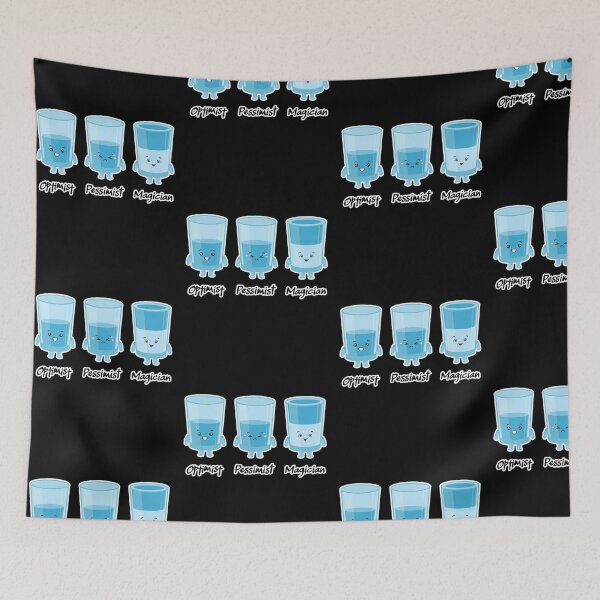 Item preview, Optimist Pessimist Magician Magic half full water designed and sold by w1ckerman.