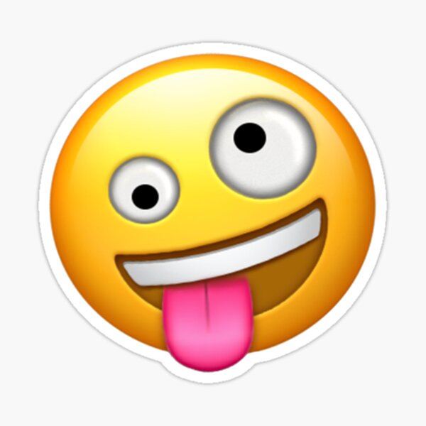 Crazy Face Emoji Sticker