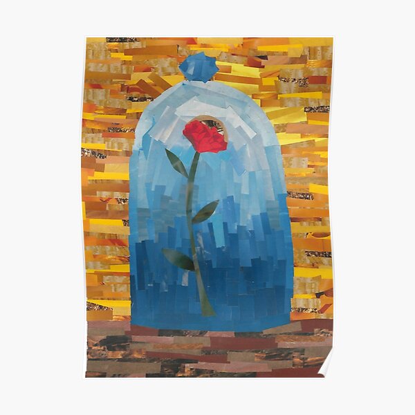 Enchanted Rose Collage Poster