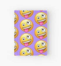Crazy Face Emoji Hardcover Journal