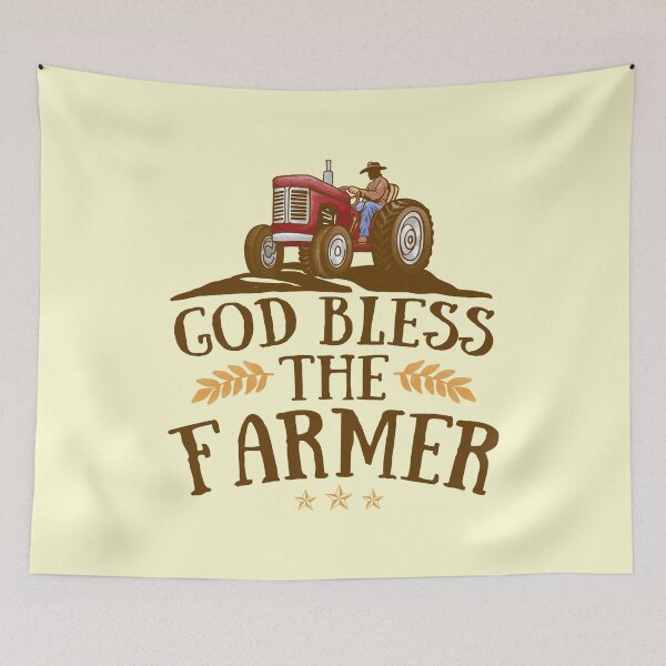 Item preview, God Bless The Farmer designed and sold by handsoftime2020.