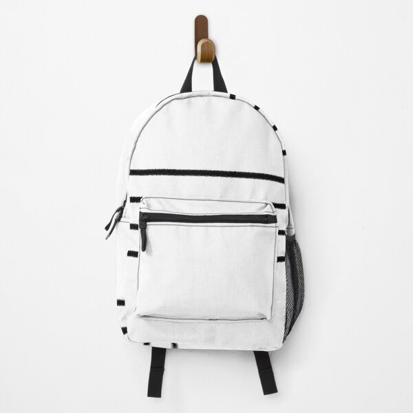 Item preview, Black and White Minimal Thin 4 Horizontal Stripe Pattern designed and sold by All-Black-White.