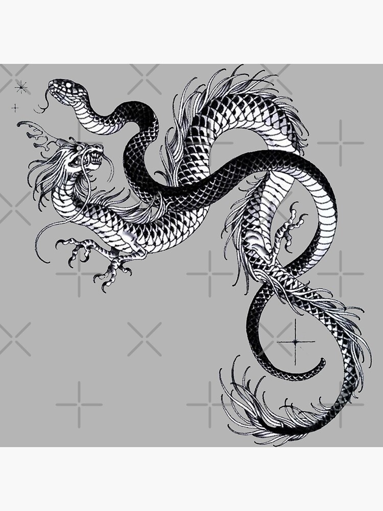 Japanese Dragon Fight Tattoo