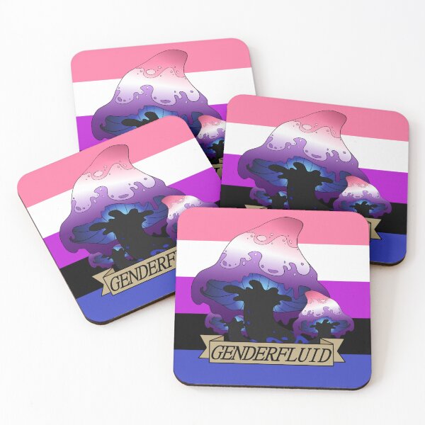 Item preview, Genderfluid Mushroom pride flag designed and sold by XPLUSHMONSTERX.