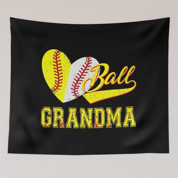Item preview, Baseball Softball Ball Heart Grandma Funny Mothers Day designed and sold by Helbon-art.