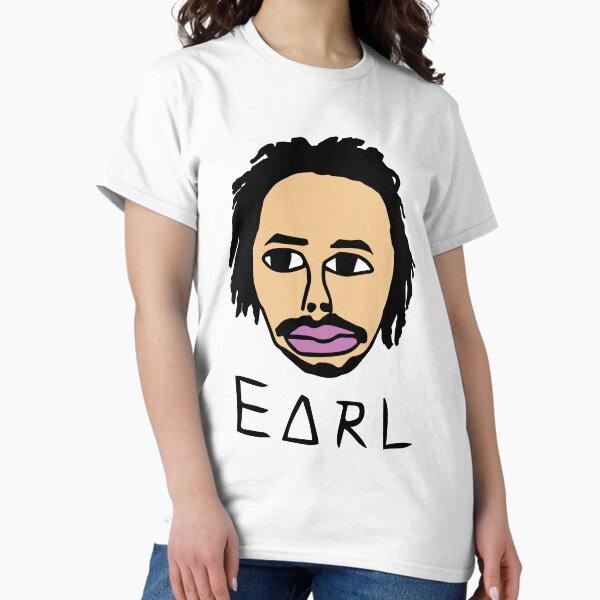 Vista previa del artículo con la obra «Earl Sweatshit», diseñado y vendido por Adam Blankenbecler.
