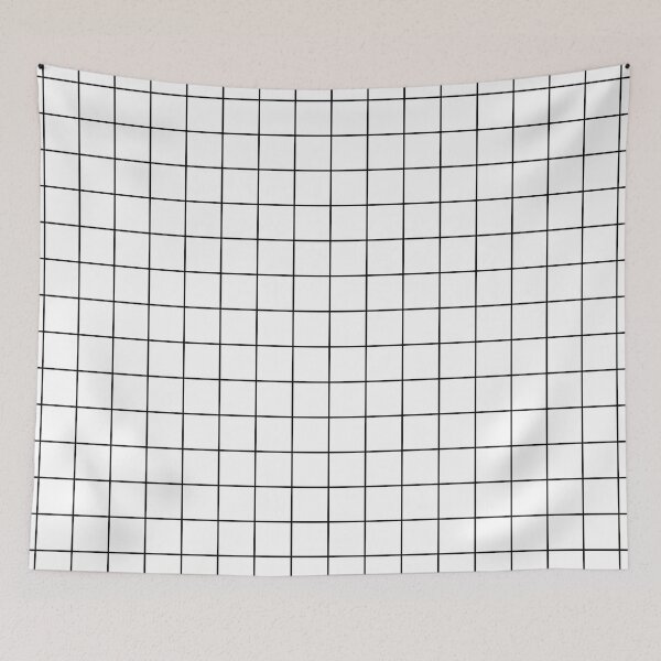 Item preview, Black and White Tile Grid Pattern designed and sold by All-Black-White.