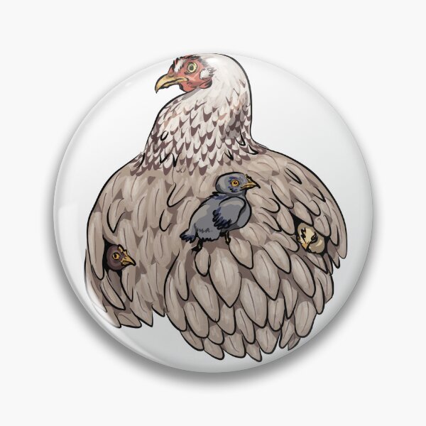 Item preview, Bantam hen with chicks designed and sold by ZedNope.