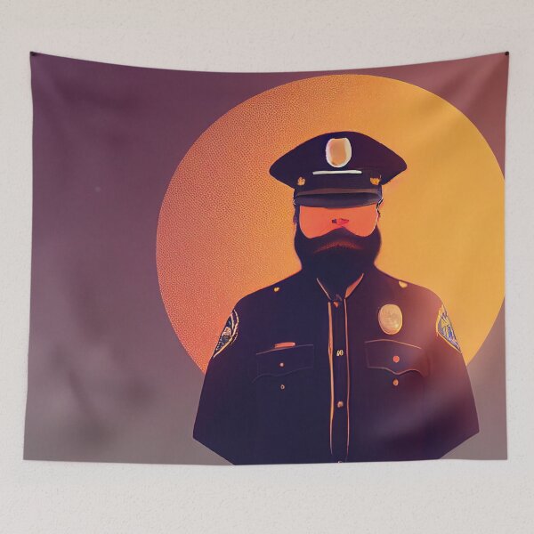 Item preview, Police officer designed and sold by ComicsFactory.
