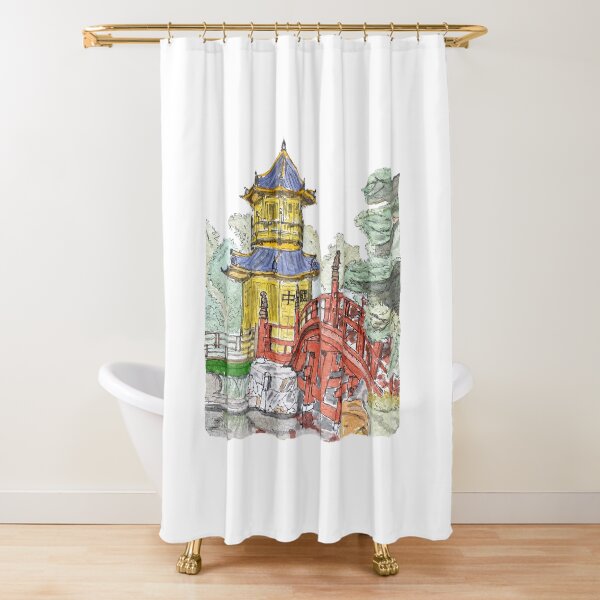 Item preview, Temple hand drawn sketch a watercolor picture  designed and sold by Calligramus | Self-Love, Mental Health & Soft Feminism Design.
