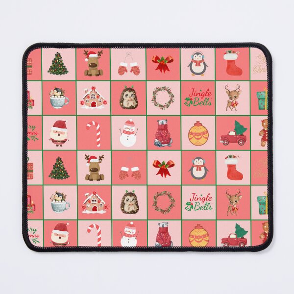 Item preview, Christmas Patchwork, Christmas Patchwork Pattern, Christmas Theme, Christmas Grid designed and sold by LarksDrawings.