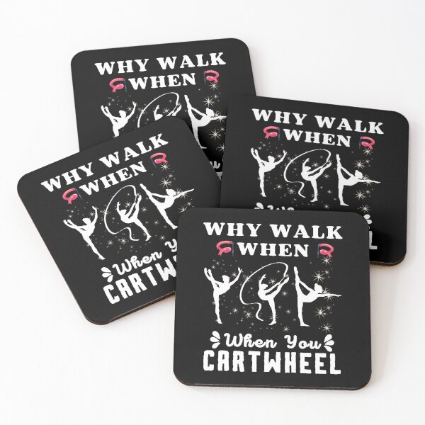 Item preview, Why Walk When You Can Cartwheel | Funny Gymnastics Saying designed and sold by BopleDesigns.