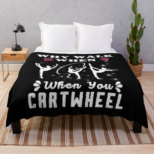 Item preview, Why Walk When You Can Cartwheel | Funny Gymnastics Saying designed and sold by BopleDesigns.