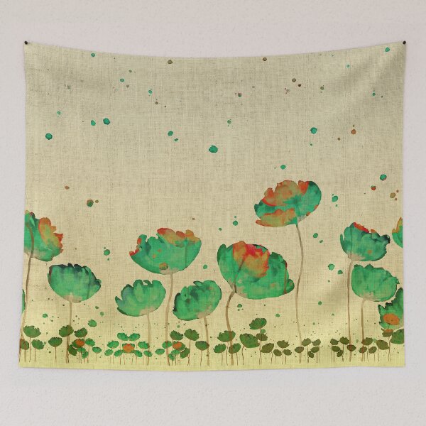 Item preview, "Green flowers & Dots" designed and sold by MarCanton.