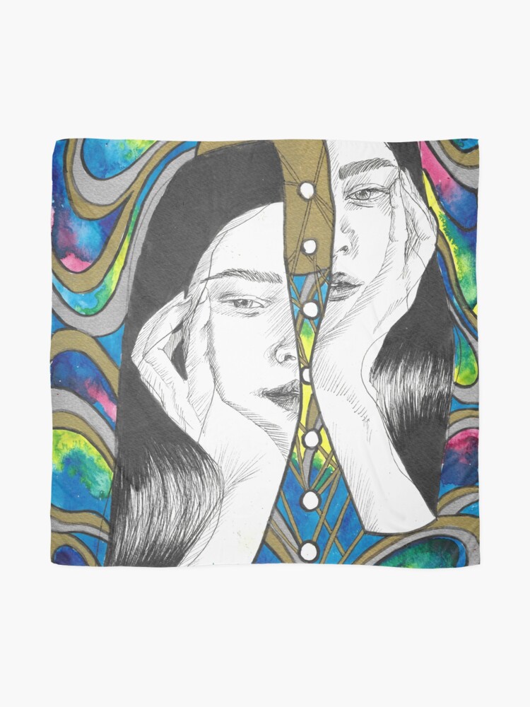 Alternate view of Layers of self Scarf