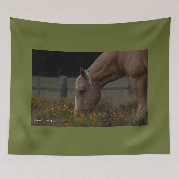 Item preview, Gelding grazing the flowers  designed and sold by Horseman83.