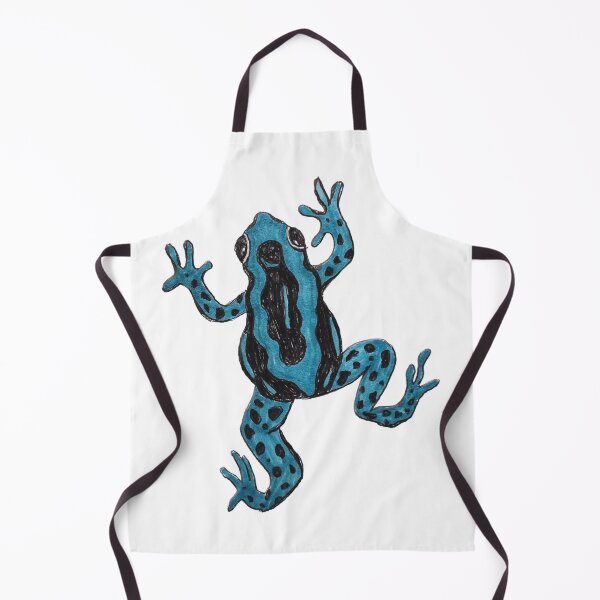 Item preview, blue frog drawing designed and sold by Maddy Designs.