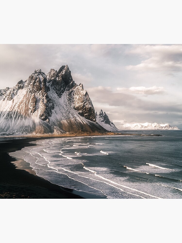 Stokksnes Icelandic Mountain Beach Sunset - Landscape Photography by regnumsaturni