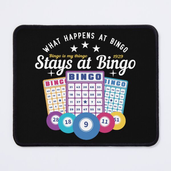 Item preview, What happens at bingo stays at bingo designed and sold by Stil-Mix.