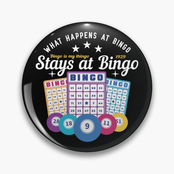 Item preview, What happens at bingo stays at bingo designed and sold by Stil-Mix.
