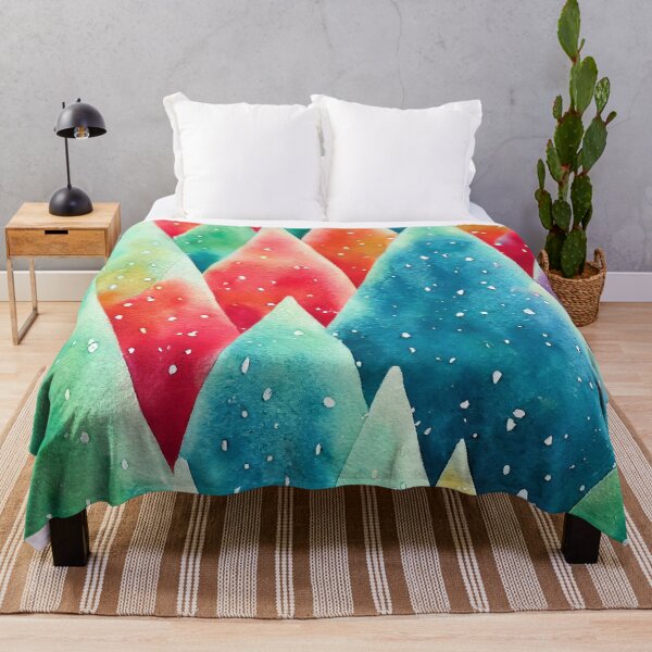 Item preview, Watercolor Christmas trees designed and sold by DottedLinePrint.
