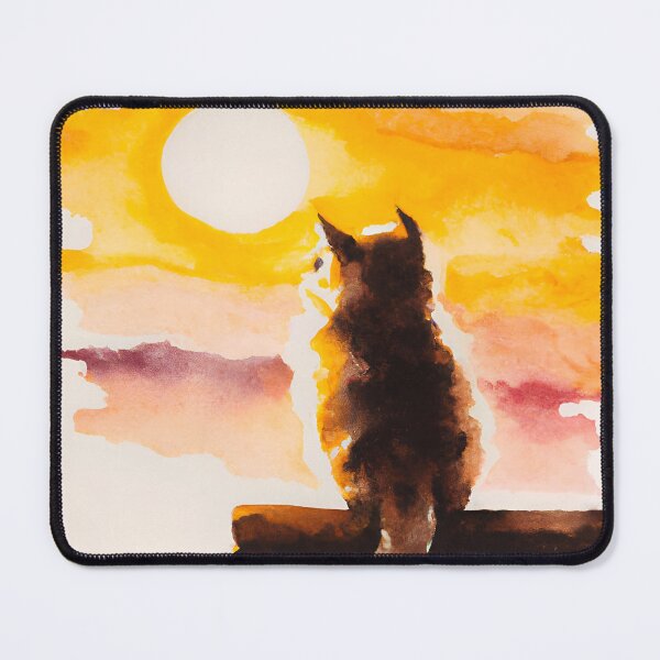 Item preview, Cat Looking At Sunset designed and sold by AyfuDesigns.