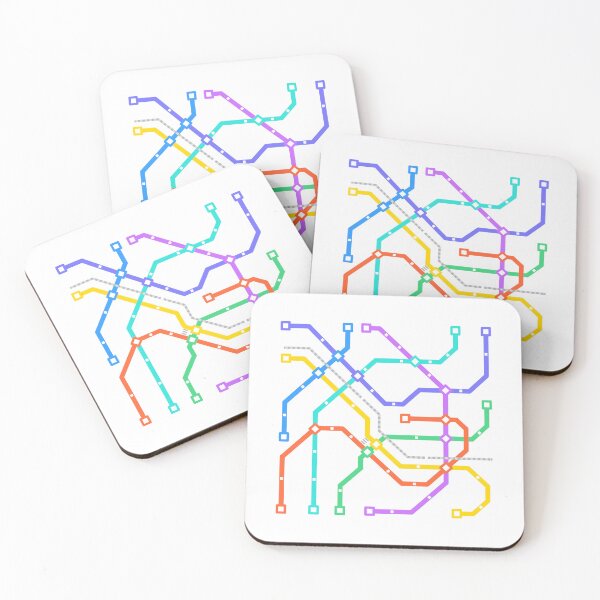 Item preview, Tyne And Wear Metro Map designed and sold by OneDayCollected.