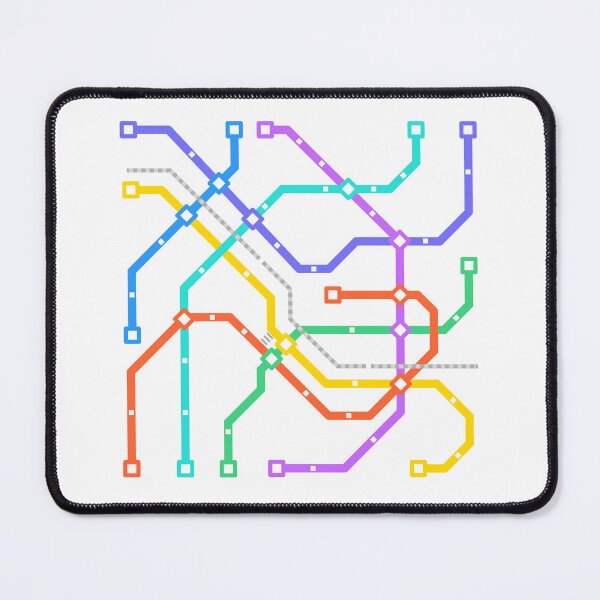 Item preview, Tyne And Wear Metro Map designed and sold by OneDayCollected.